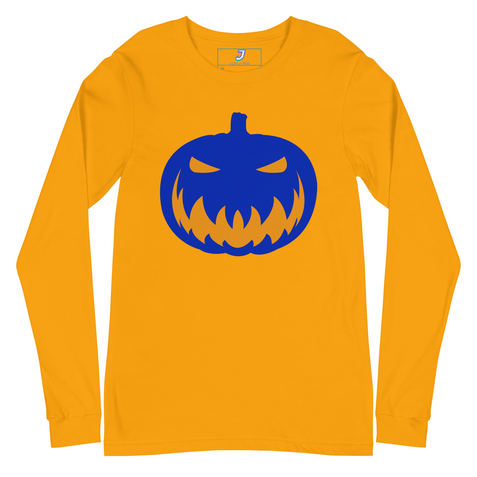 Camiseta de manga larga de calabaza espeluznante