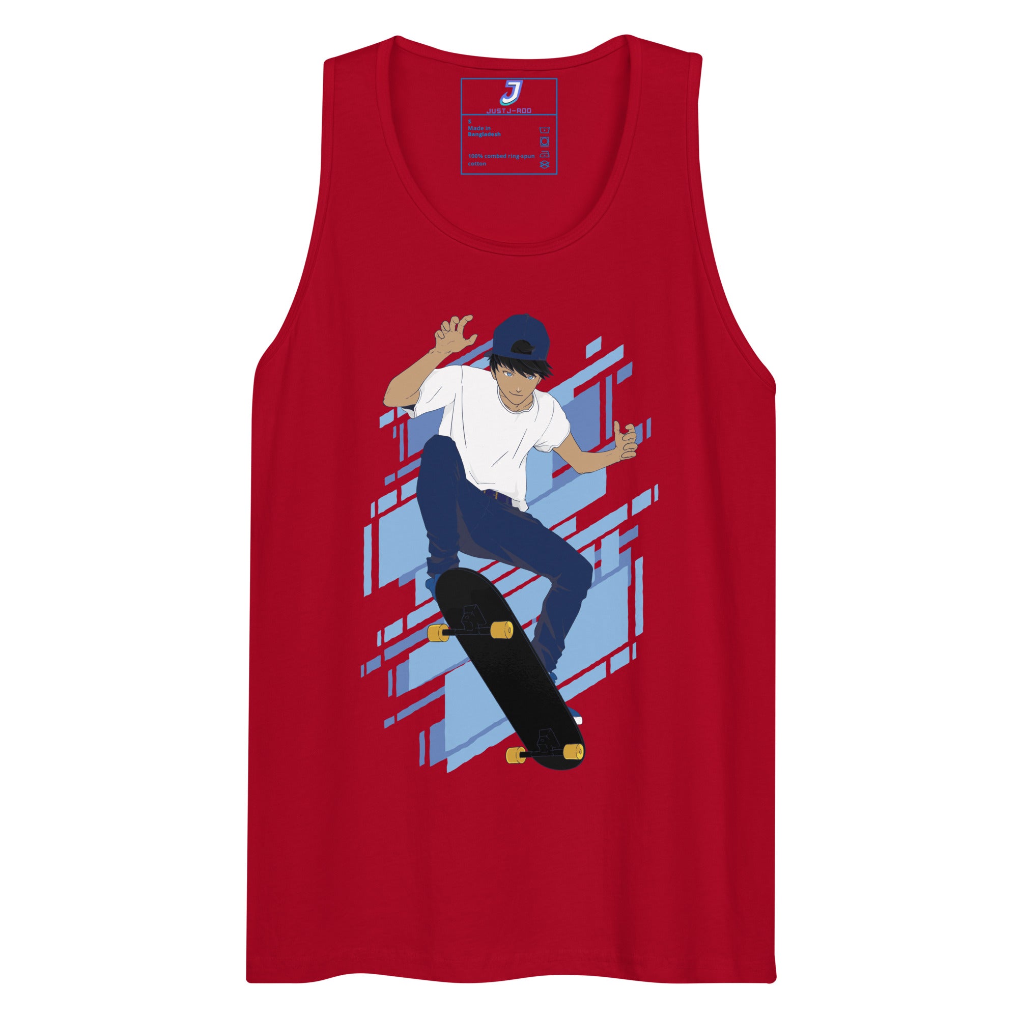 Camiseta de tirantes para niño patinador