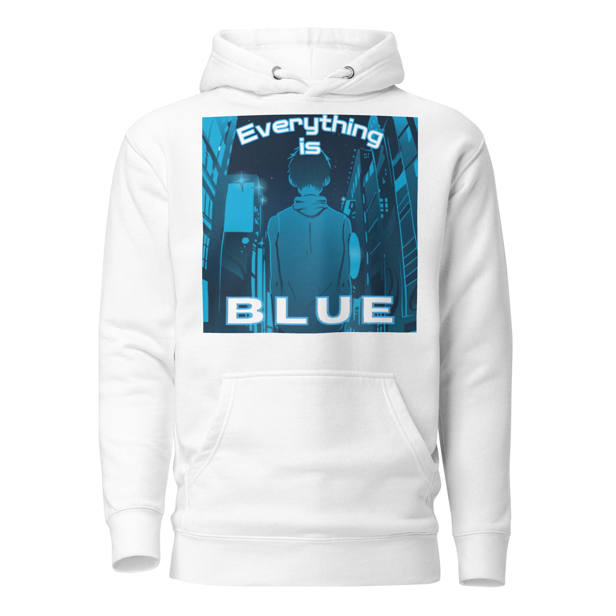 Sudadera con Capucha de la Ciudad Animada de Todo es Azul